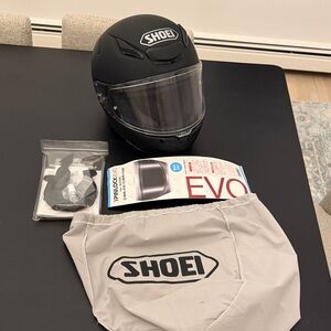 Shoei Black Motorcycle Helmet Small